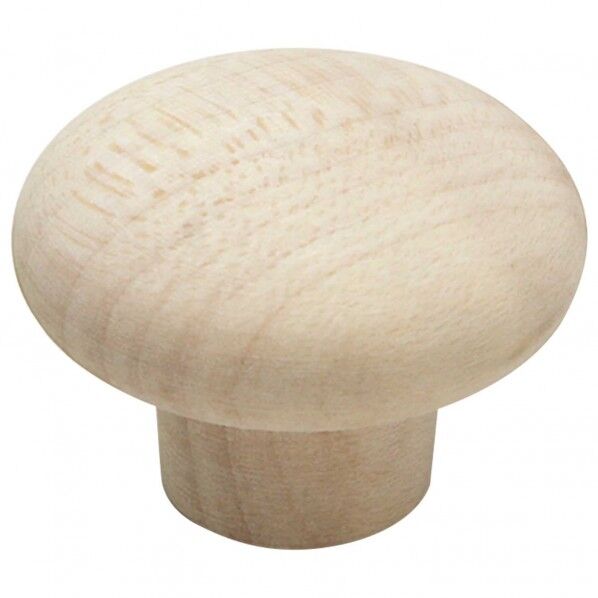 木製つまみ 生地/木地 横幅:最大30mm、設置面の横幅:15mm、高さ:21mm TW-312 1個