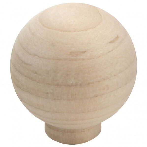 木製つまみ 生地/木地 横幅:最大32mm、設置面の横幅:15mm、高さ:35mm TW-314 1個