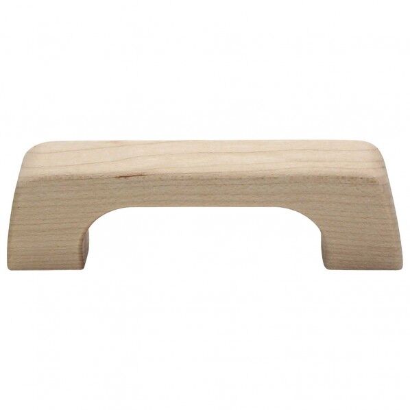 木製取手 生地/木地 全長:96mm、ビスピッチ:76mm、高さ:28mm TW-318 1個