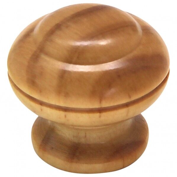 木製つまみ パイン 横幅:最大32mm、設置面の横幅:24mm、高さ:29mm TW-325 1個