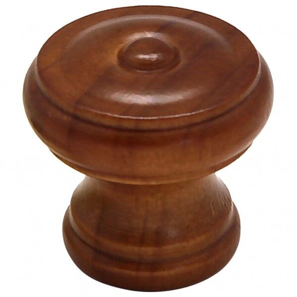 木製つまみ ダークブラウン 横幅:最大30mm、設置面の横幅:22mm、高さ:28mm TW-337 1個