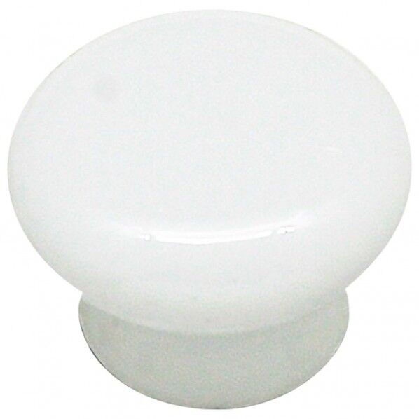 セラミックつまみ ホワイト 高さ24mm✕幅33mm✕設置面23mm TW-818 1個