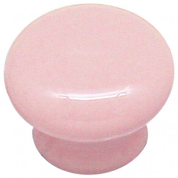 セラミックつまみ ピンク 高さ24mm✕幅33mm✕設置面23mm TW-822 1個
