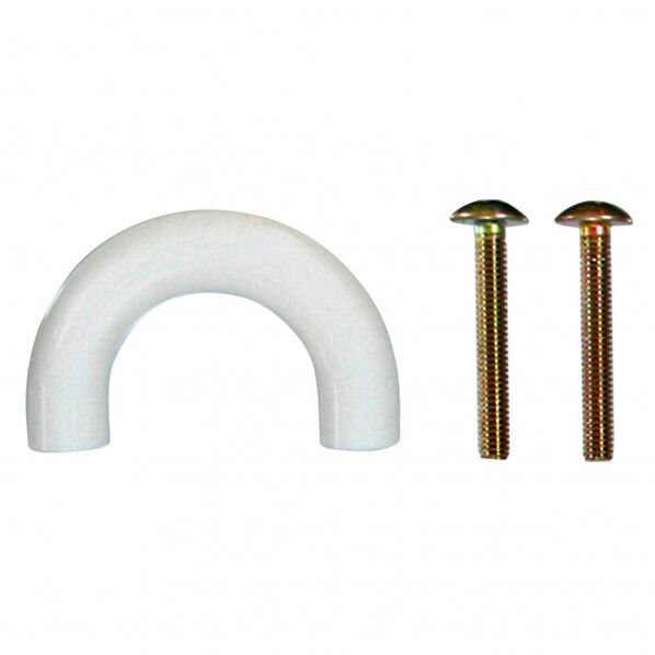 PC丸棒ハンドル 白 サイズ:45mm VG-039 1個