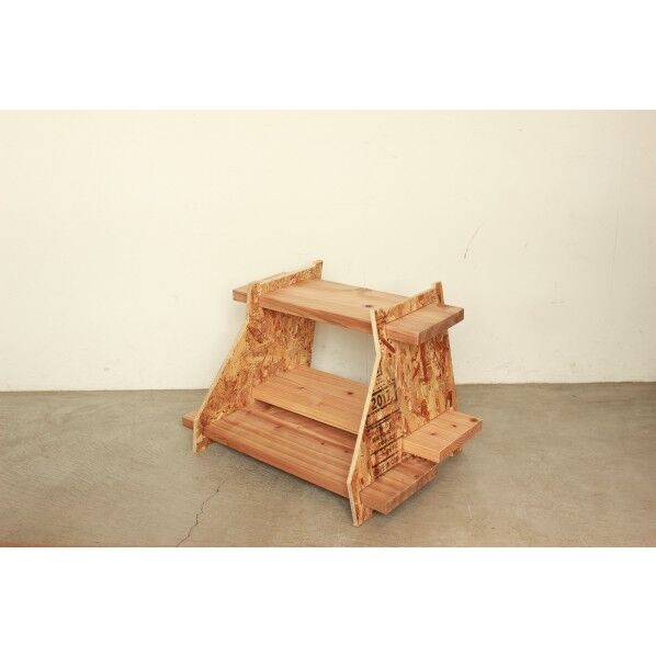 ラック OSB×杉 ステップ 1セット