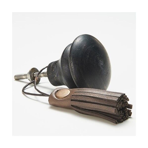 ウッドレザータッセルノブ φ40×D39mm 955-805 1個