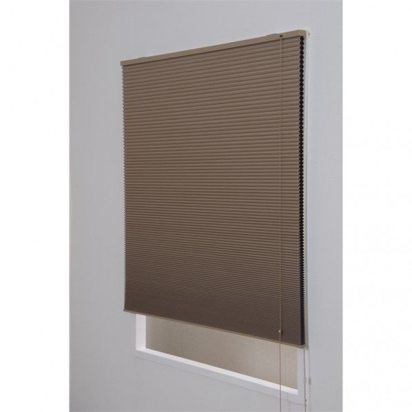 ハニカムシェード彩遮光 S202/遮光ベージュ W90XH180cm L6404 1