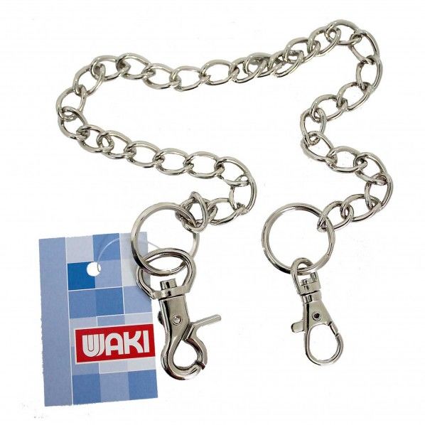 ウォレットチェーン Wスナップ マンテル 400mm KC008 1個