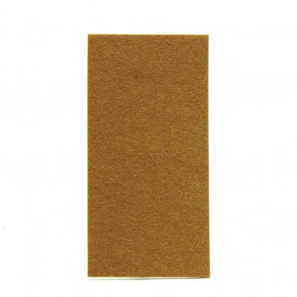キズ対策フェルトシート 強力粘着タイプ 茶 2mm×70mm×140mm FU1001 2枚
