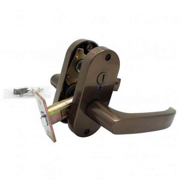 トイレ用 レバーハンドル トイレの錠 ブラウン SET-152B 1セット