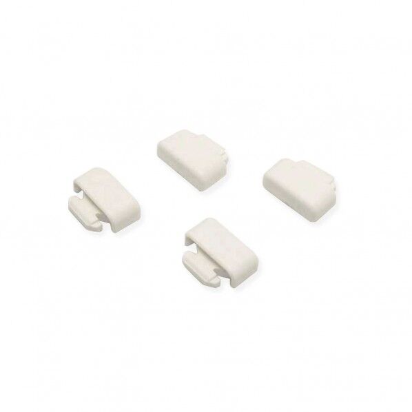 フィット棚支柱用エンドキャップ 白 幅10mm WLS-121 4個