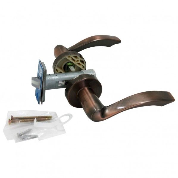 室内用レバーハンドル 通路の錠 ブロンズ SET-020B 1セット