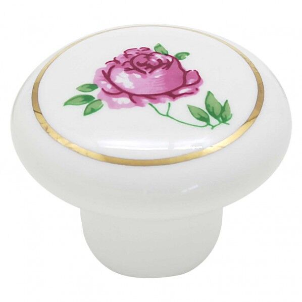 セラミックつまみ 白花95 32mm VG262 1個