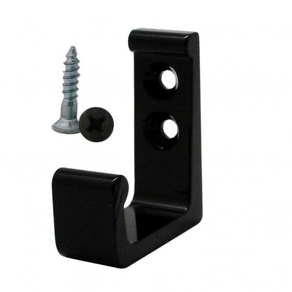 アルミL型フック 35 黒 35mm BK374 1個