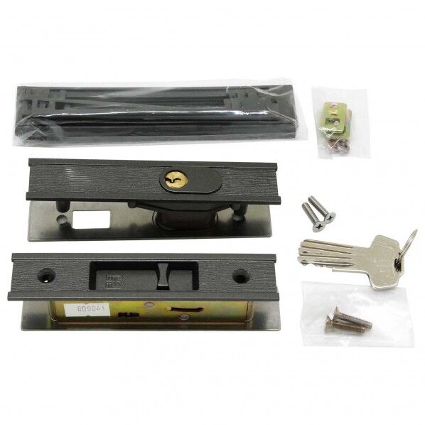 アルミサッシ用玄関引戸錠 26mm×127mm MJ327 1個