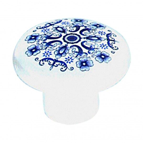 セラミックつまみ 白花04 VG-274 1個