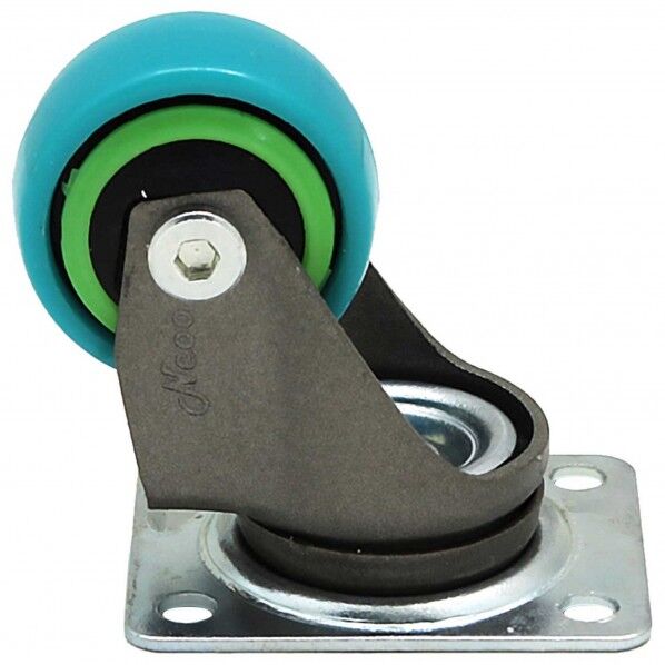 カラフルキャスター4 ミントブルー×ライトグリーン Φ25mm GG-25 4個