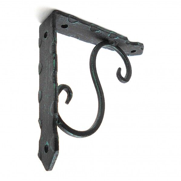 アンティック鍛冶屋の棚受 黒 105×105 00098115 1点