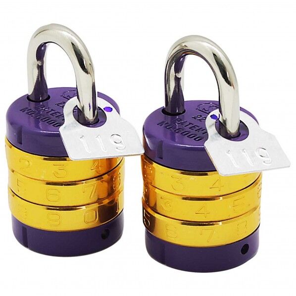 同一キー丸文字合せ錠