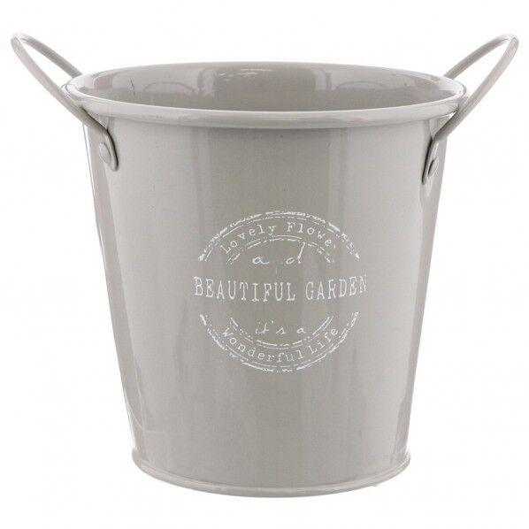 ボタニカルインテリア ポット ビューティフルガーデン グレー M NE-154 1個