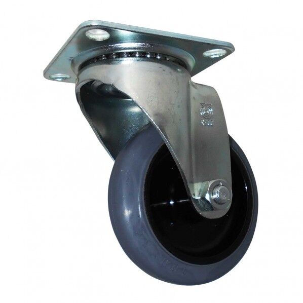 RJ2キャスター自在車 車輪径100mm✕取付高132mm RJ2-100NRP-G 1台