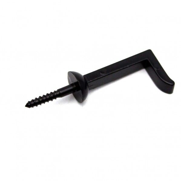 額用木部受金具 ネジ足角折釘 小 黒 aXbXcXd:18X10.5X4X15(mm) Y7110-2 2個