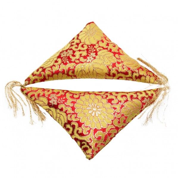 金蘭 額用フトン大々 赤 a130mm✕b90mm Y7454-1 2個