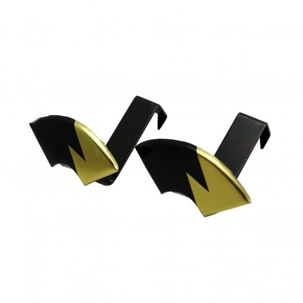 扇面鴨居掛 稲妻 サイズ30mm✕a46.5mm✕b47mm✕c36mm✕d13mm✕e23mm Y7118-0 2個