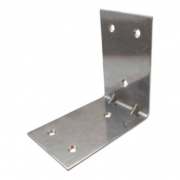 ステン エクボアングル ネジ穴タイプ サイズ90mm✕厚み1.8mm S-104 1個