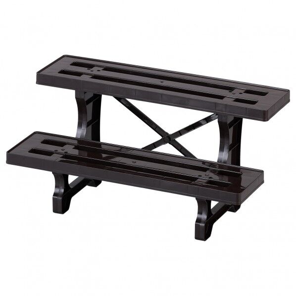 ボタニカルスタイル フラワースタンド 2段 ブラウン 600 MA-2202 1台