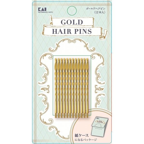 ゴールドヘアピン 12本入 125×10×70mm #000HA3075 12個