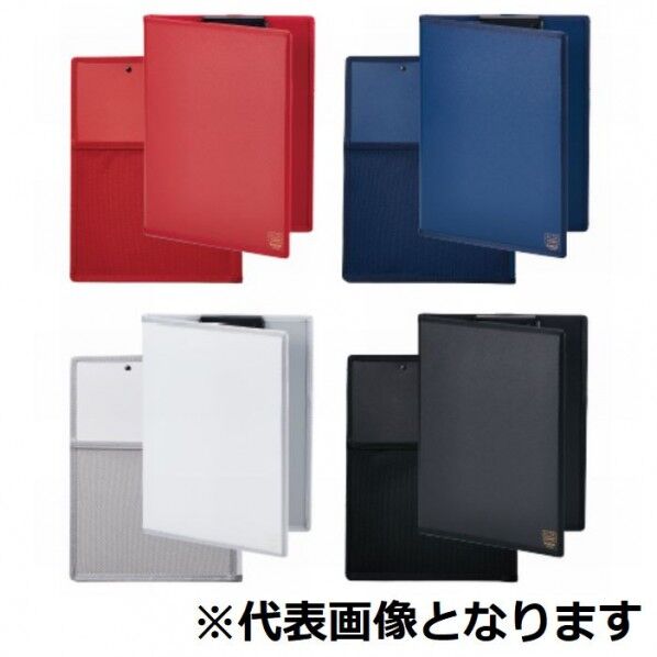 オ-ルインクリップボ-ド(カバー付)A4 ブルー 251X333X23mm 5995-B 1冊