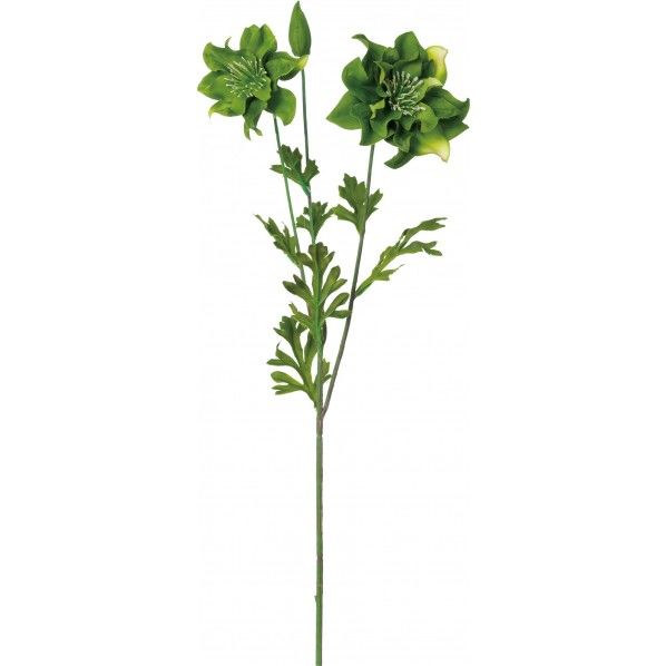 ダブルレイヤークリスマスローズ FA -7295GR 1本