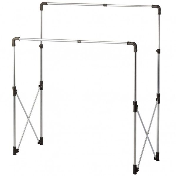 ステンレス お部屋に合わせて自由自在 多機能物干し