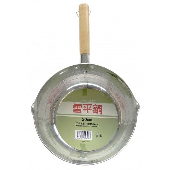 アルミ雪平鍋 幅21.7×奥行36×高さ8.4cm 2.2L 1個