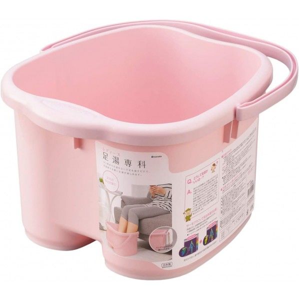 レディース足湯専科 パステルピンク 幅32.3×奥行37.3×高さ21.1cm 12L 2502 1個