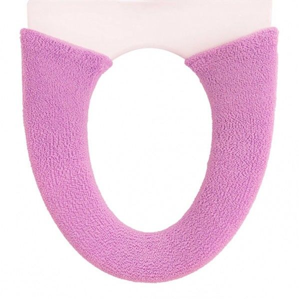 エトフトリア 洗浄・暖房型便座カバー パープル 幅14×奥行75×厚さ1cm 1個