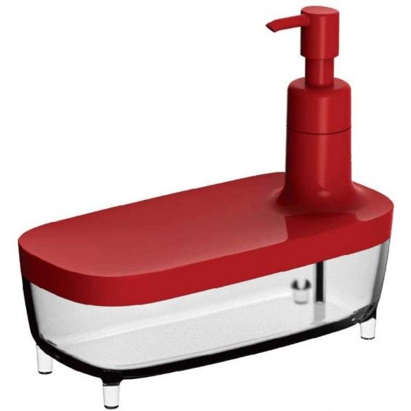 SHII ディスペンサー レッド(R) 幅166×奥行80×高さ143mm 350ml 1個