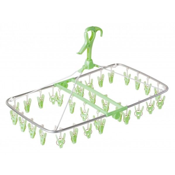 アルモア スマート 角ハンガー グリーン 幅35×奥行61×高さ37.5cm 84713 1個