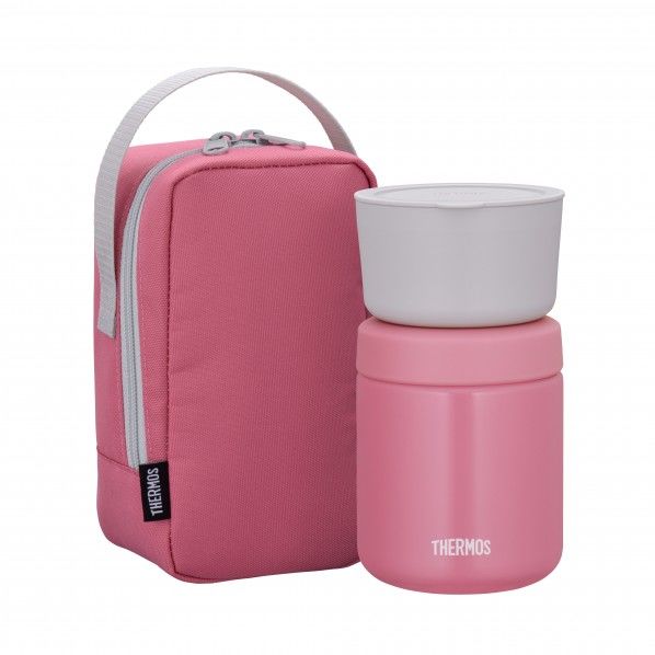 真空断熱スープランチセット ピンク(P) 幅90×奥行95×高さ170mm JBY-550 1個