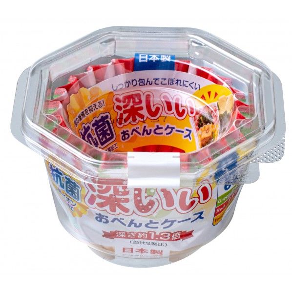 抗菌深いぃおべんとケース 深型S 幅3.2×奥行3.2×高さ3.2cm S1760 66枚