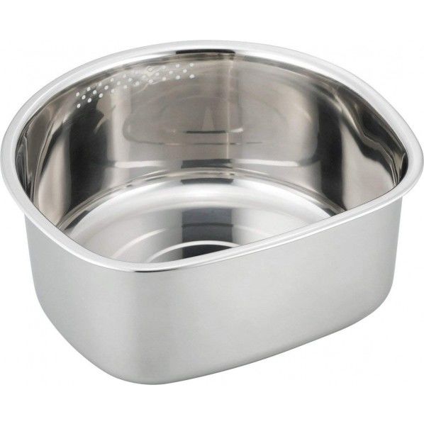 SUIグート D型洗い桶 ゴム足付 幅27.6×奥行25.7×高さ12.3cm SUI-6048 1個