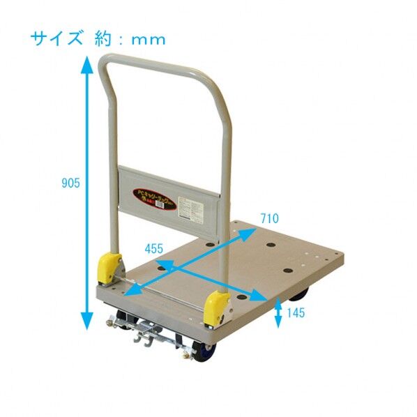 プラキャリーラックDXLフットブレーキ付
