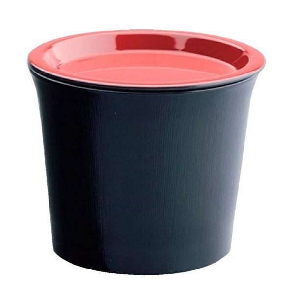 竹目つゆ入り薬味皿付 7.7×7.7×6.4cm 150ml 1個