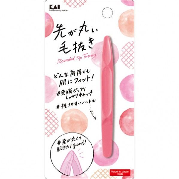 先が丸い毛抜き 95×20×10(mm) 1つ