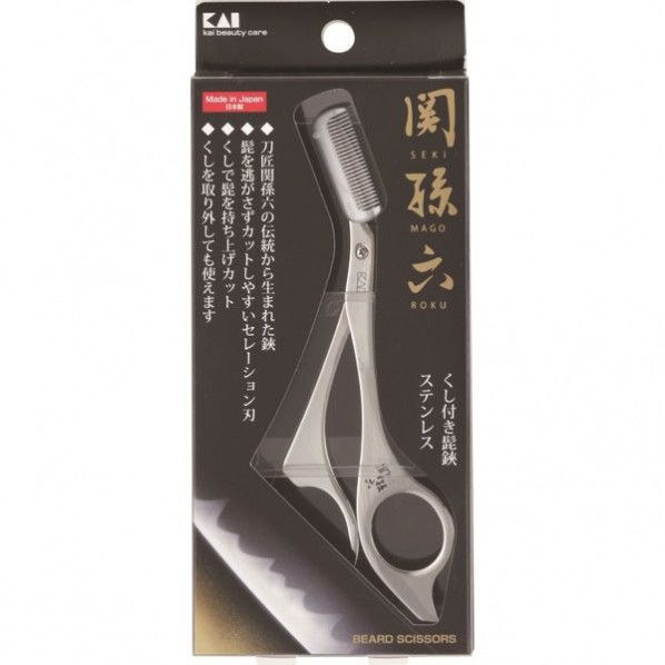 クシ付きヒゲハサミ ステンレス 135×51×6(mm) 1つ