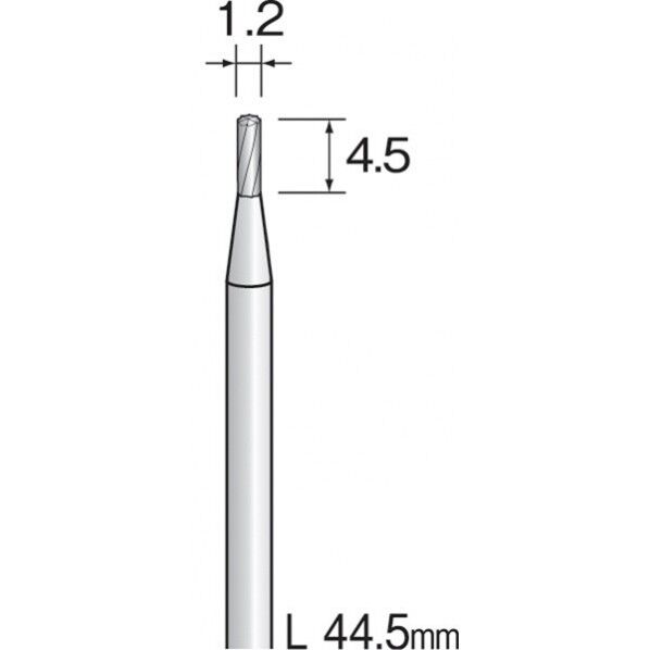 ミニモ 超硬カッター スパイラルカット Φ1.8