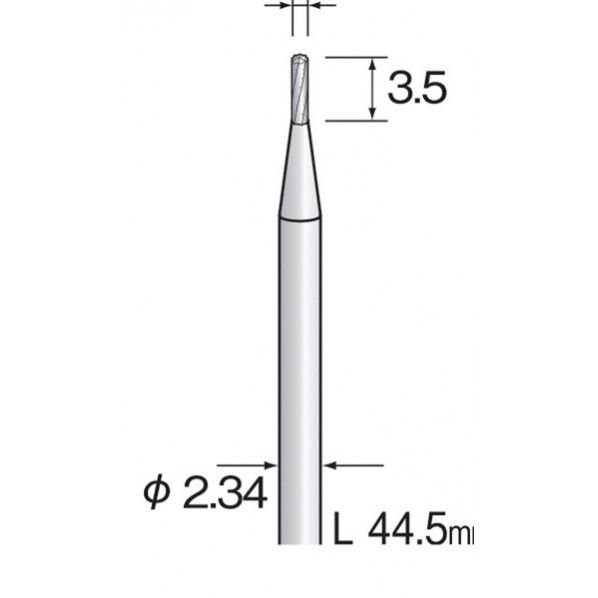 ミニター ミニモ　超硬カッター　スパイラルチップブレーカーカット　Φ０．８ BC1111 1点