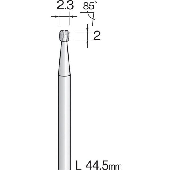 ミニモ 超硬カッター ストレートカット Φ2.3