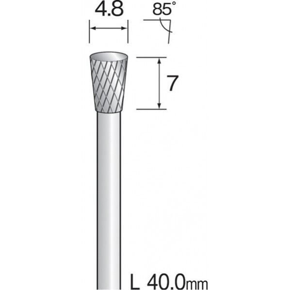 ミニモ 超硬カッター クロスカット Φ4.8